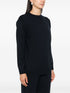 crew-neck glittered jumper